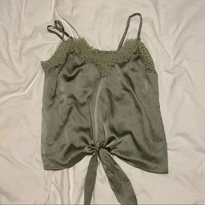 Satin tank top